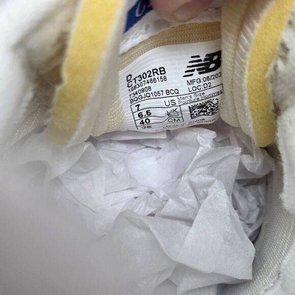 NEW BALANCE CT302 WHITE GREY ATHLETIC SHOES SNEAKERS MENS SIZE 7 CT302RB - Picture 6 of 9